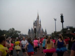 Running down Main Street