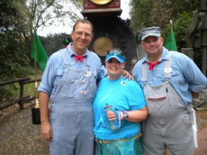 Engineers in front of the train