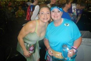 I found Aimee in the Race Retreat porta potty line!