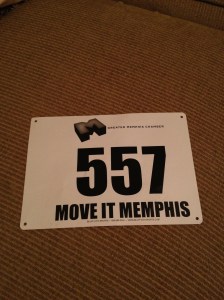 My very first race bib!