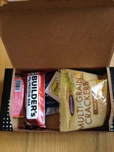 This is exactly what the food box looked like when it was opened.