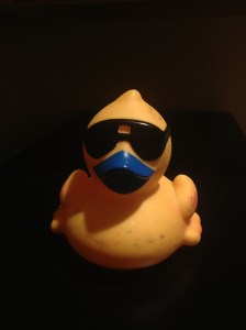 My ducky got a little scarred and bruised.