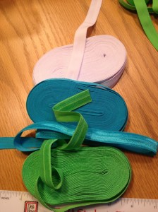 Fold Over Elastic--it comes in all different colors!