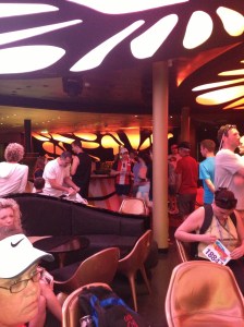 We all met in Evolution to get signed in for the 5K.