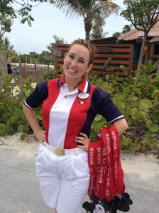 Briana gave us our medals!