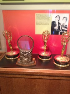 These Emmys belonging to Danny Thomas are on display in the St. Jude Pavilion.