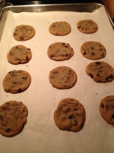 Fresh baked cookies for fire fighters