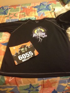 Race Shirt and Bib