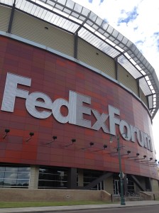 Fed Ex Forum, home of the Memphis Grizzlies NBA team