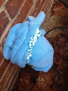 I have the prettiest insulated outdoor faucets in the neighborhood!