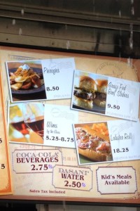 World Showcase of Flavors Menu