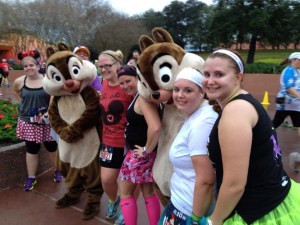 Chip and Dale at the Minnie 10k
