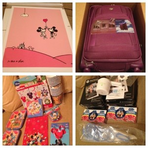 Decorations, gifts for my guests, and this piece of luggage from American Tourister were all included in my hostess kit.