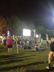 I can't believe people were actually dancing before a half marathon.