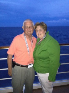 Dad and Mom on the Disney Dream last year