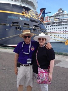 Dad and Mom in the Bahamas last year