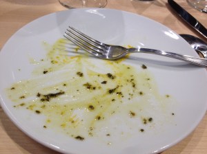 What was left of the salmon