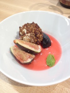 A perfect fruit and cheese dessert