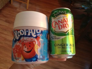 This plus ice is all you need for a quick, frozen slushie drink.