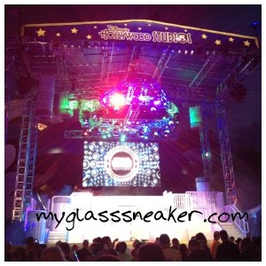 We had great views of the stage!