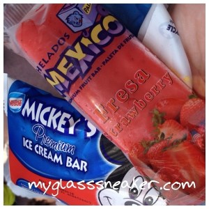 Snacks for the parade viewing were included with the package.