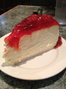 Strawberry cheesecake from Lindy's