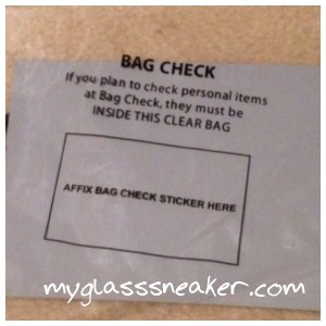 This is where you'll stick your sticker that should match your bib number.