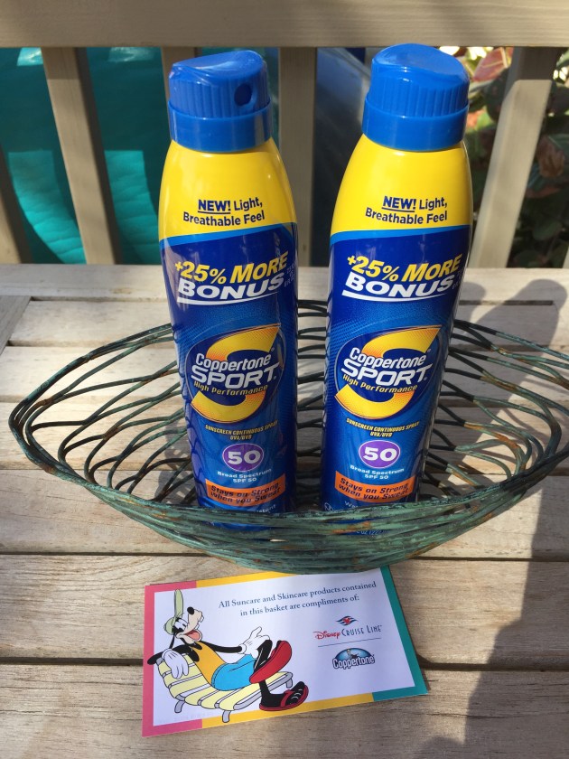 Complimentary Sunscreen